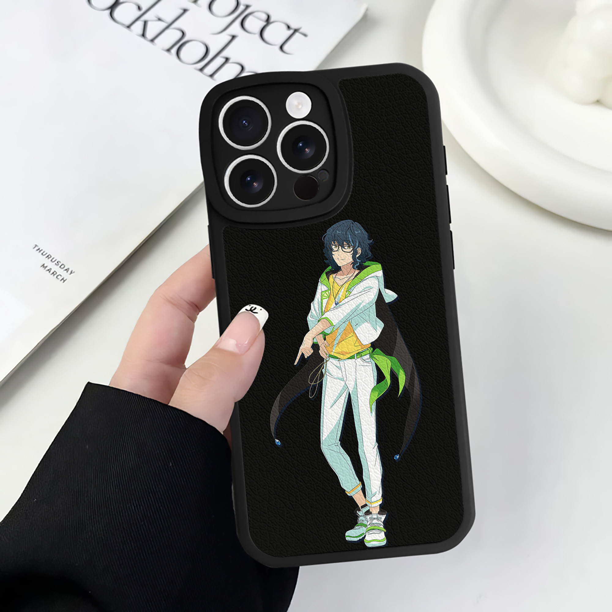 （画像用） あんさんぶるスターズ! Ensemble Stars 【iPhone 16シリーズ対応】シリコンスマホケース（レザー調） 材質：シリコン